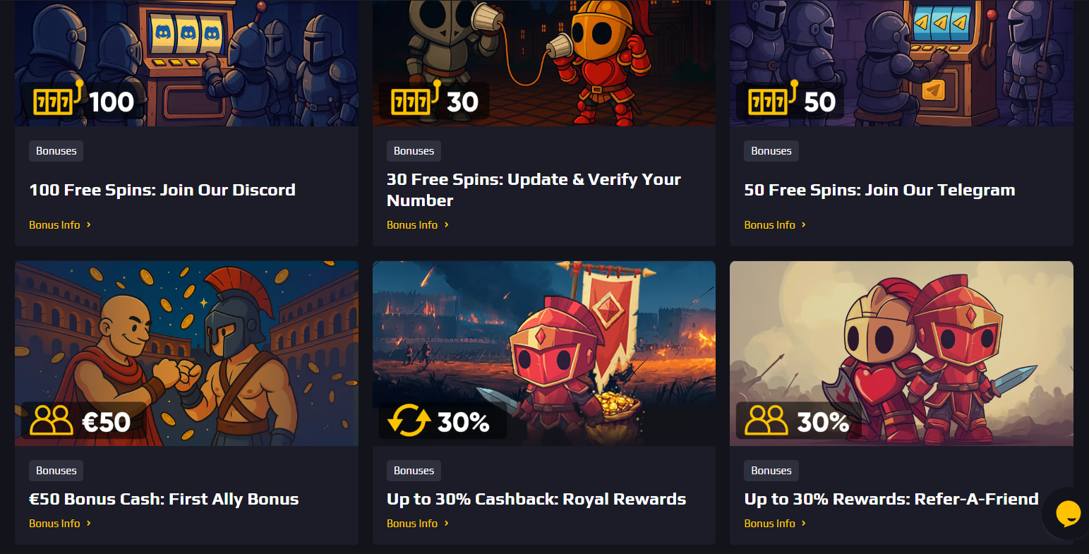 CCN Chancer.bet review promotions page screenshot