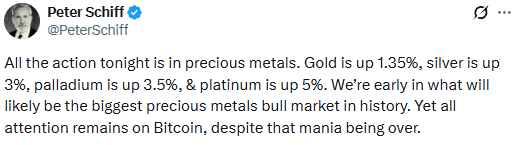 Peter Schiff expectations