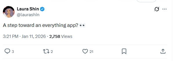 Laura Shin on X's Smart Cashtags feature