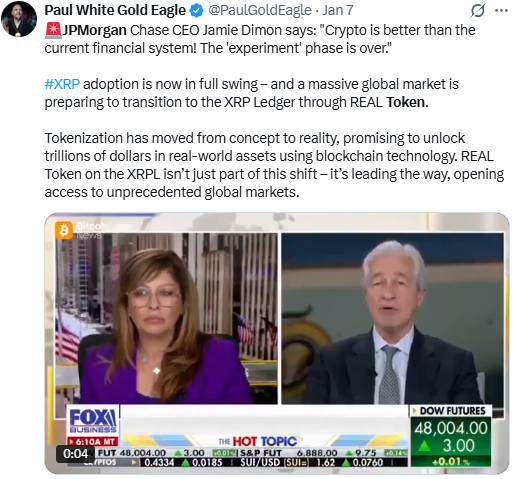 Jamie Dimon recently changed his narrative on crypto