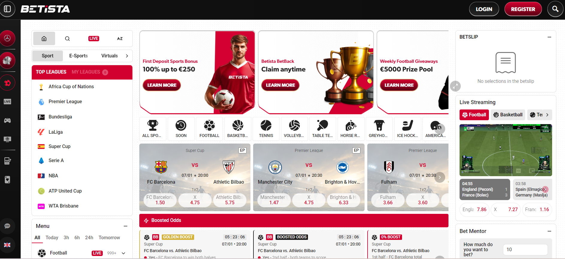 CCN.com betista review sportsbook screenshot