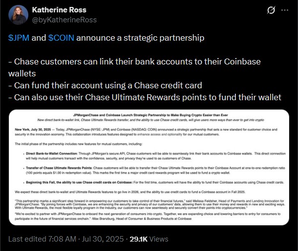 Buy Bitcoin and other products on Coinbase with Chase bank.