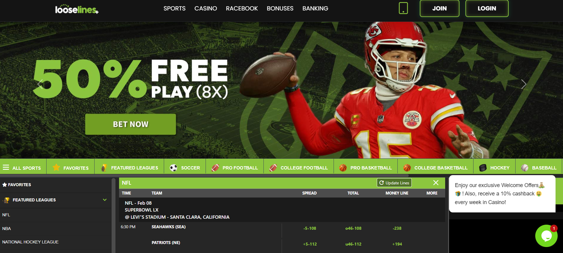 CCN looselines review homepage screenshot