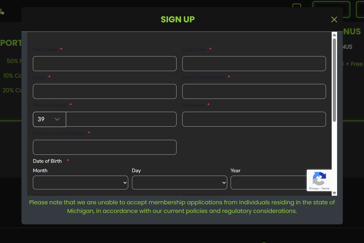 CCN looselines review sign up form screenshot
