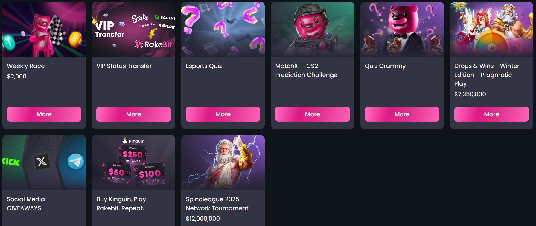 CCN rakebit review promotions screenshot