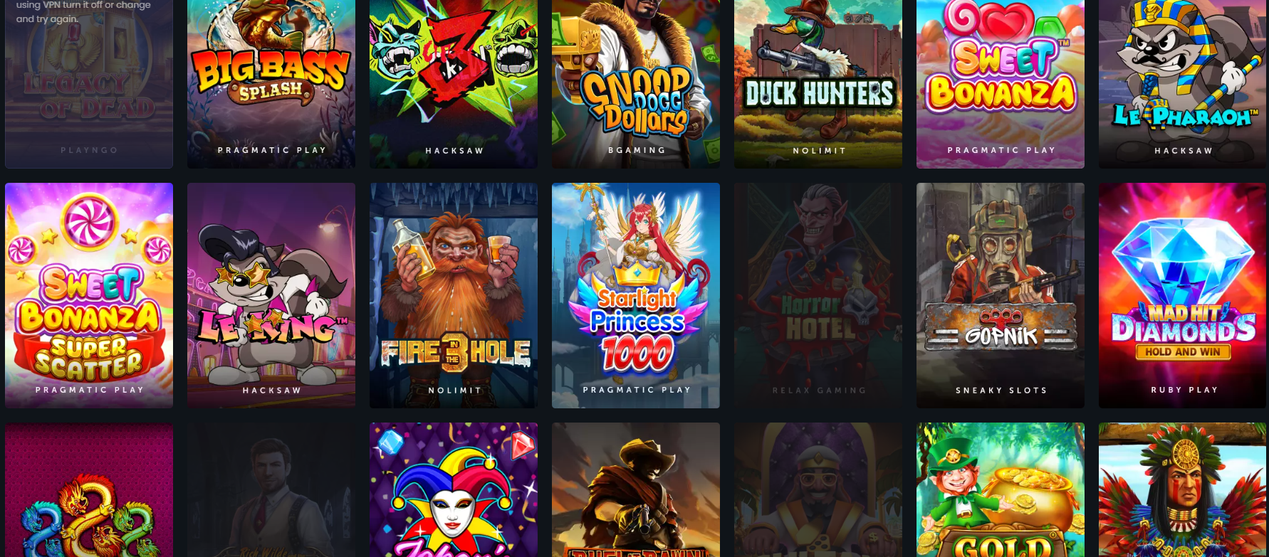 CCN rakebit review slots screenshot