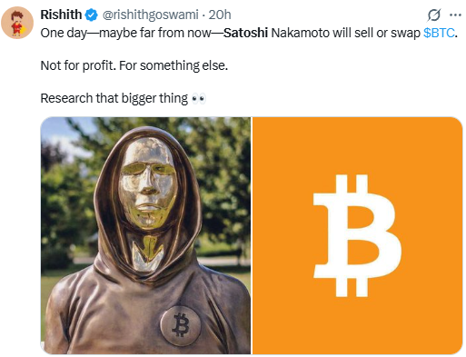 Satoshi Nakamoto trading Bitcoin