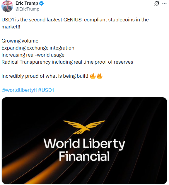 Eric Trump tweet