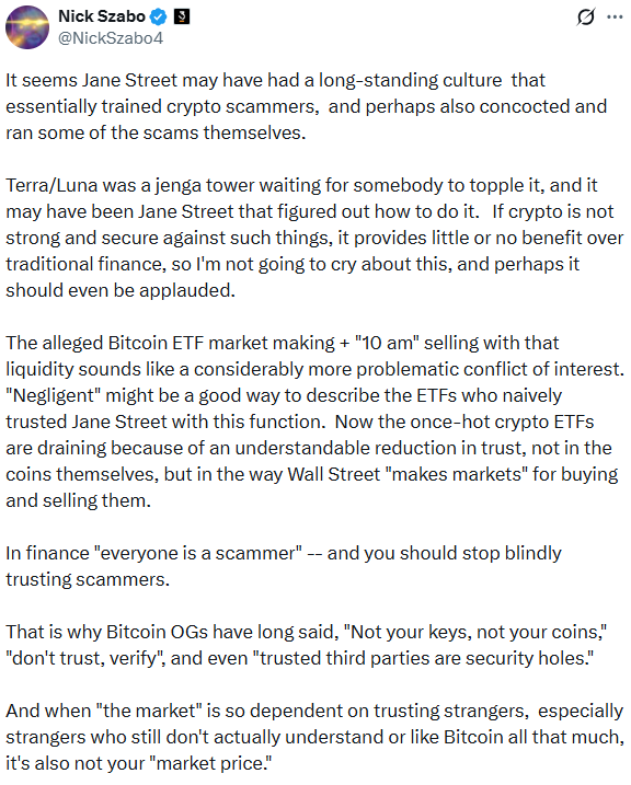 Nick Szabo tweet