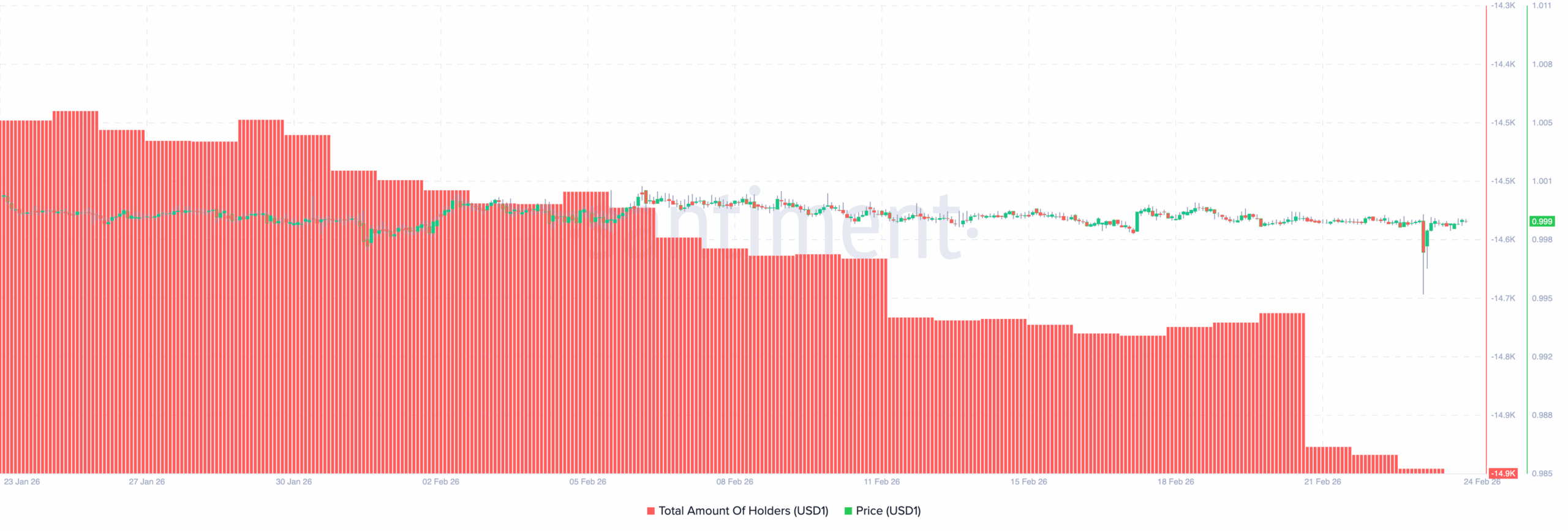 USD1 Total Number of Holders