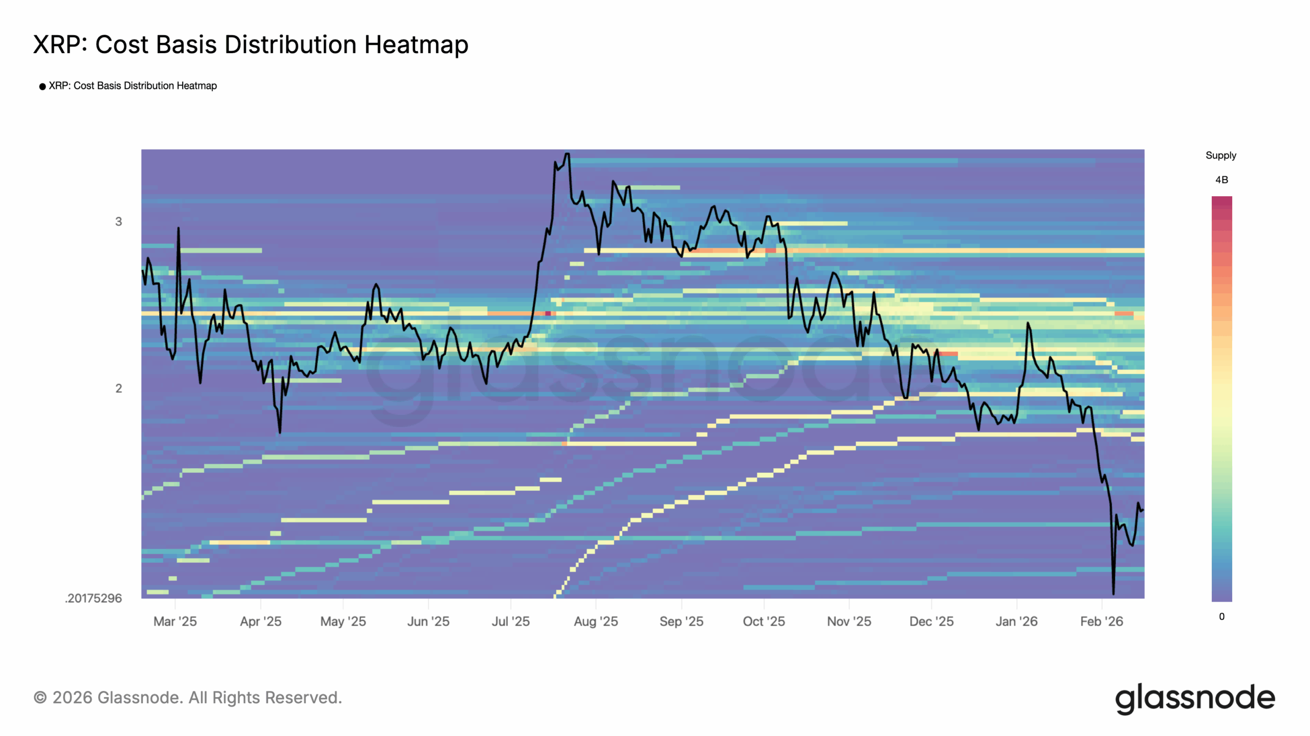 XRP heatmap analysis