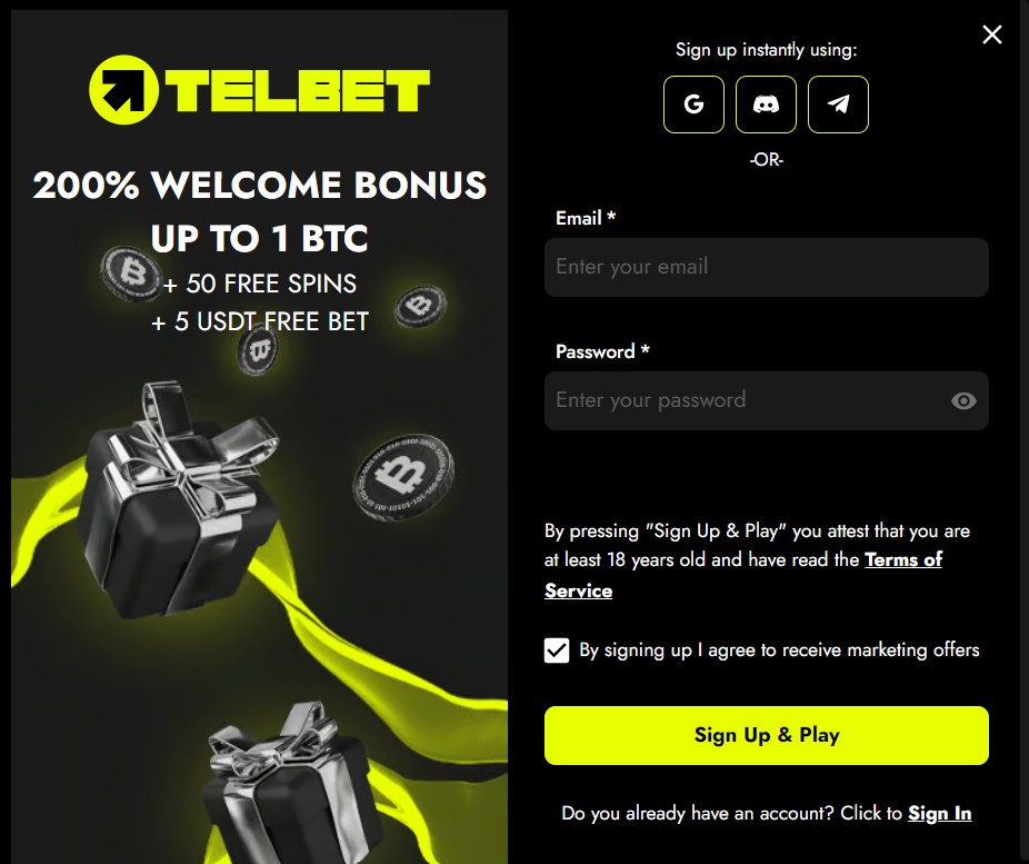 TelBet Casino English Platform — Canada Player Review