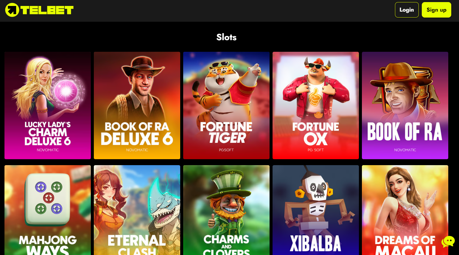 CCN telbet review slots screenshot