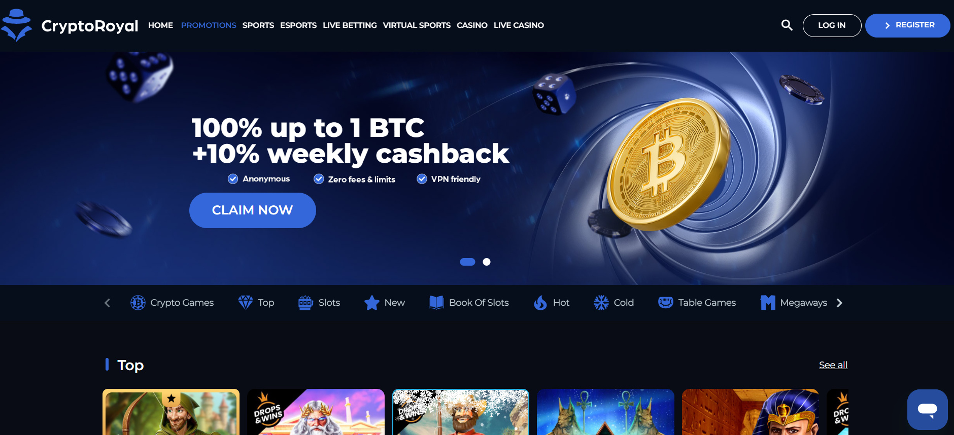 CCN.com CryptoRoyal review homepage screenshot