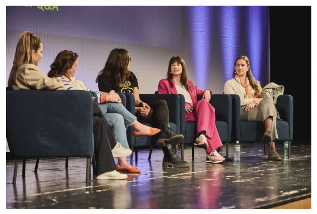 Lisa Tscherry speaking at a Bitcoin, finance, and innovation event. | Source: SatoShe Space
