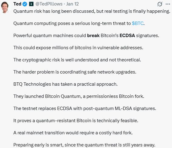 Quantum computing poses a serious threat to Bitcoin