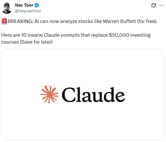 Tweet on AI