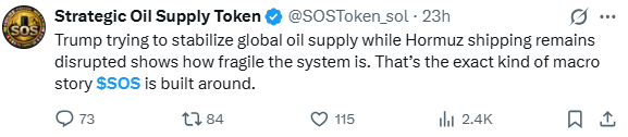 SOS tweet