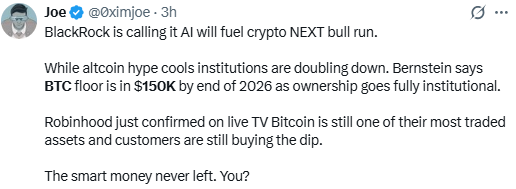 BlackRock is calling it AI will fuel crypto next bull run