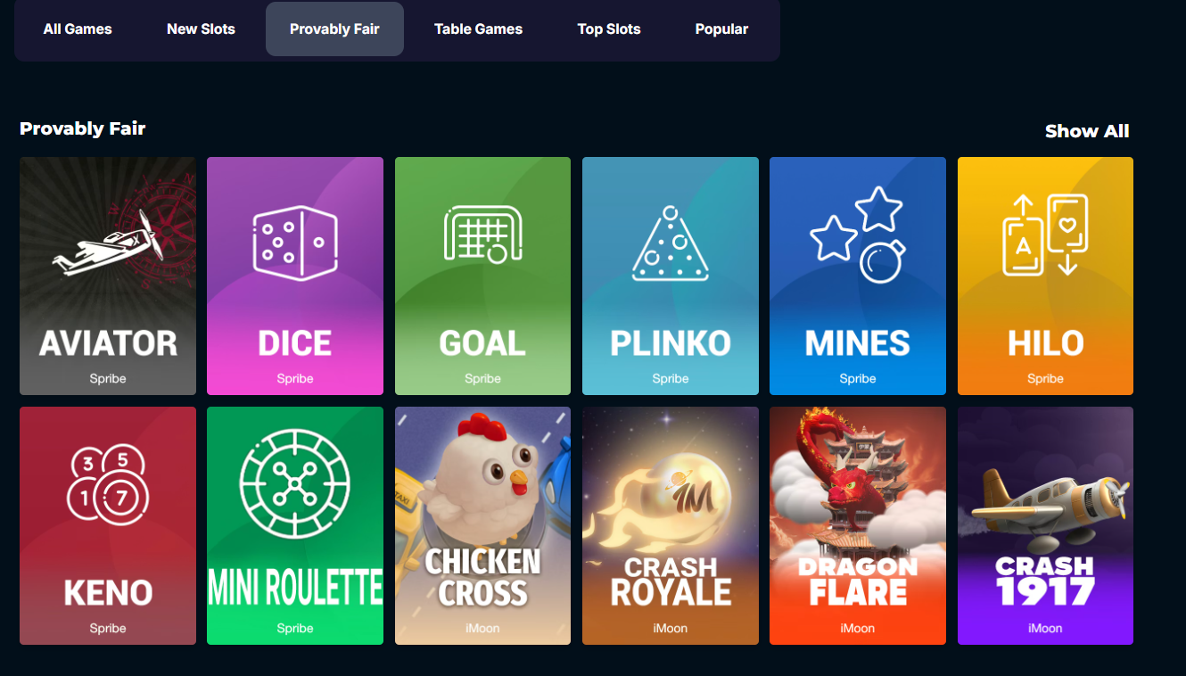 CCN.com block spins casino review instant games screenshot