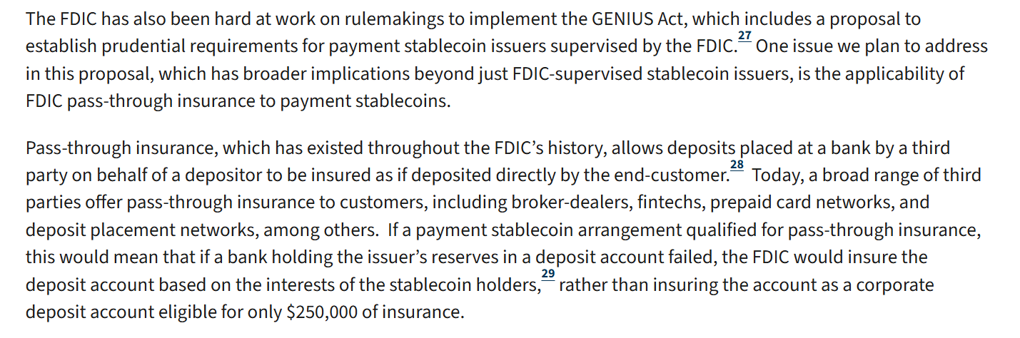 FDIC Rejects Deposit Insurance for Stablecoins,