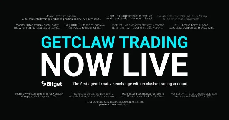 Bitget Gives AI Its Own Trading Account, Advancing Toward an Agent-Native Exchange