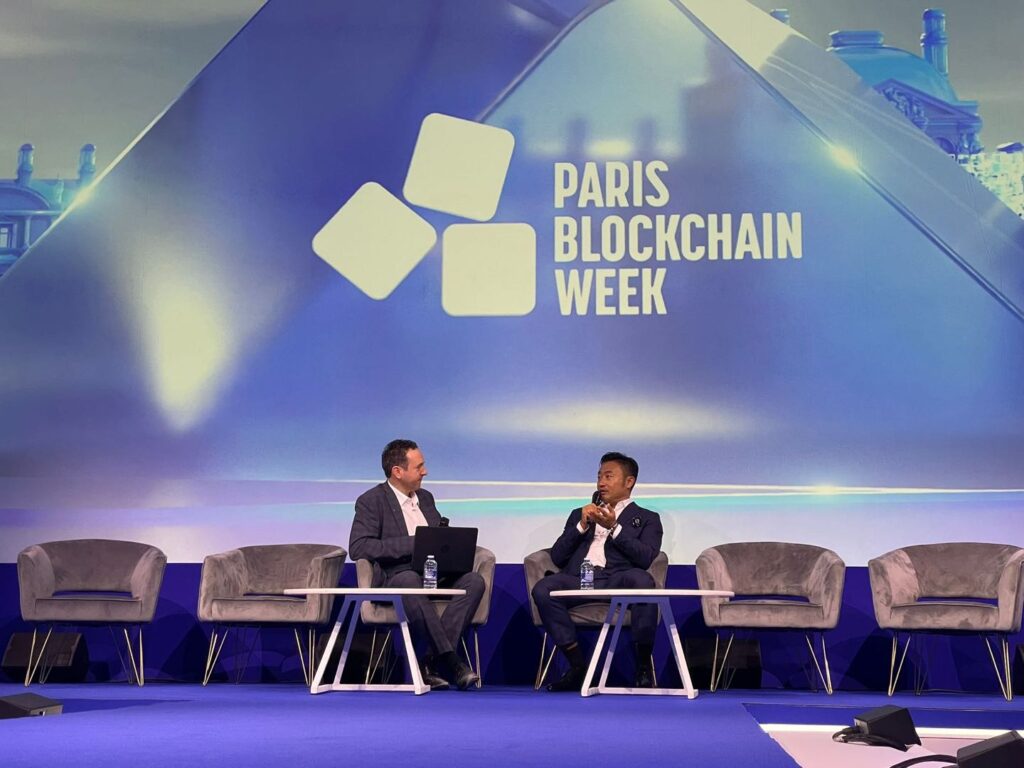 Ben Zhou at Paris Blockchain Week