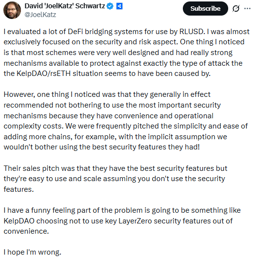 David Schwartz warning