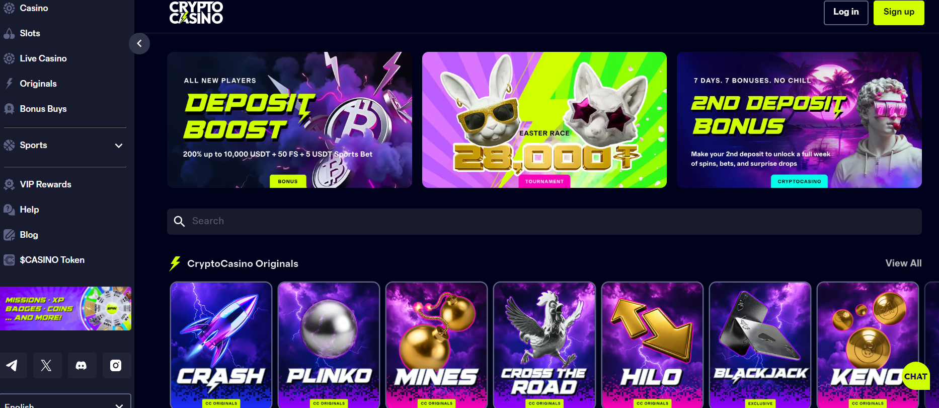 cryptocasino.com review homepage screenshot