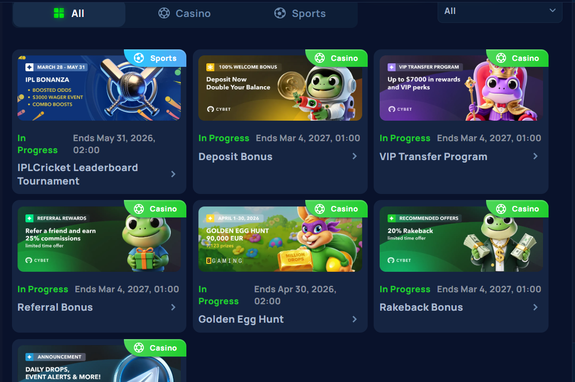 cybet review promotions screenshot