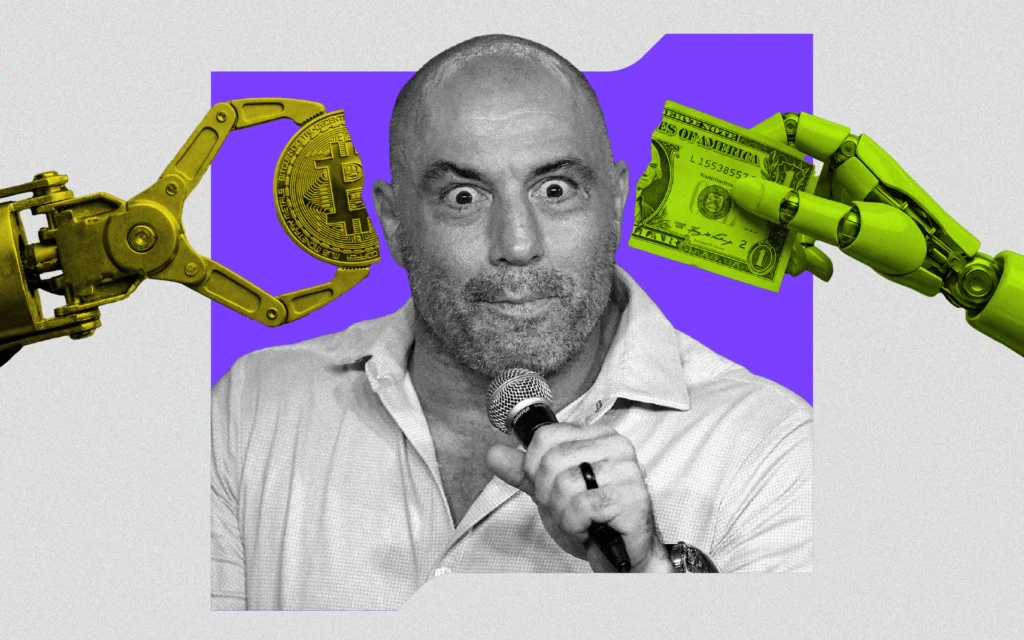 Joe Rogan Sparks Fears of AI Secretly ‘Transforming Money Into Bitcoin’ — Why Is Crypto Fueling So Many AI Theories?