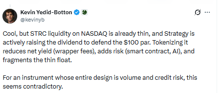 Kevin Yedid-Botton's critique of Strategy's STRC