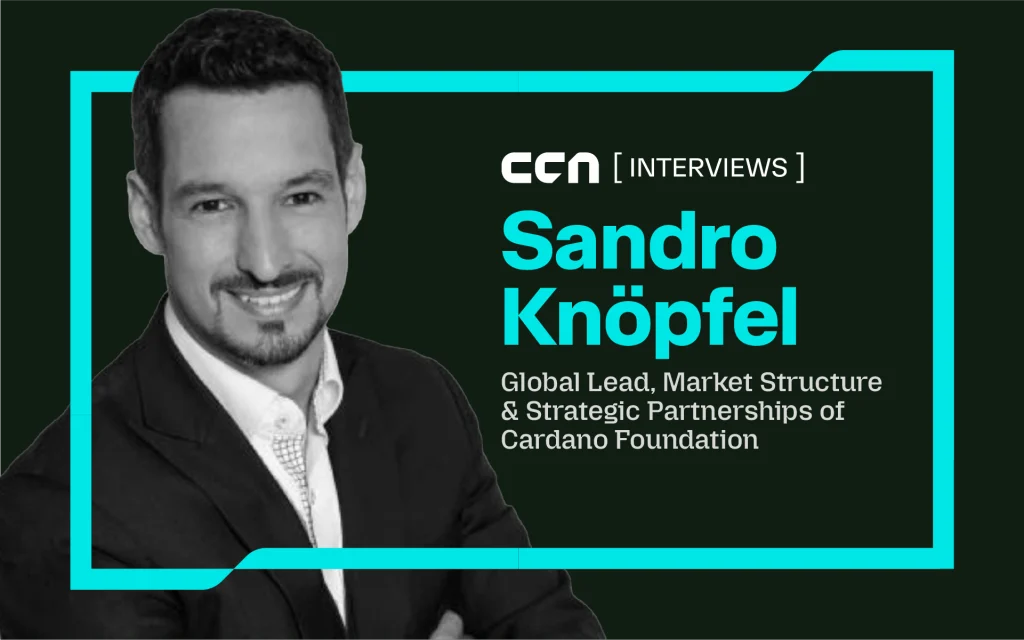 Cardano Foundation’s Sandro Knöpfel Says Tokenized Finance Will Succeed When Blockchain Becomes Invisible