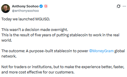 MoneyGram CEO on lauch of MGUSD