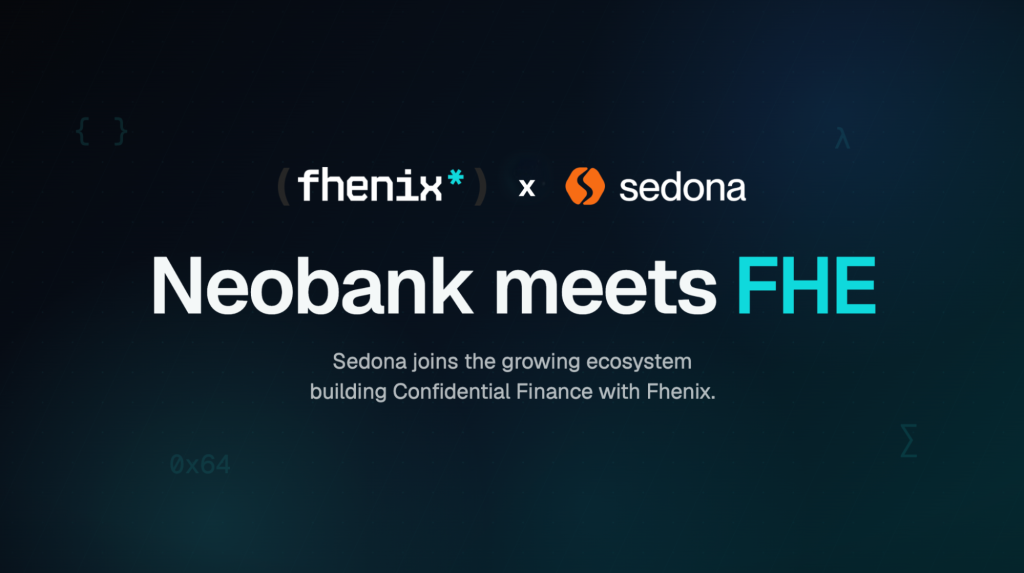 Fhenix x Sedona Partnership Banner