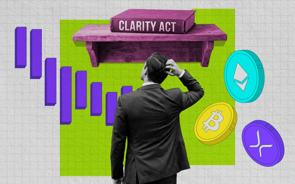 CLARITY Act Shelved: Bitcoin, ETH, XRP Bleed $670M in Liquidations as Crypto Bill Passage Odds Crash to 37%