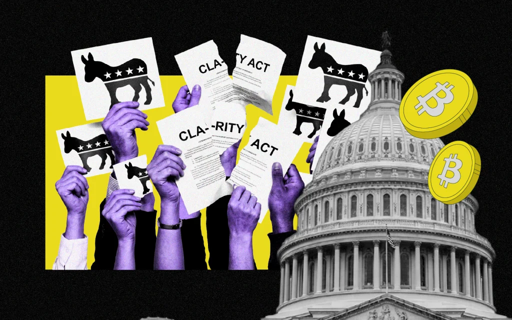 Senate Democrats Reject New CLARITY Act Draft, Seek Stronger Crypto Rules