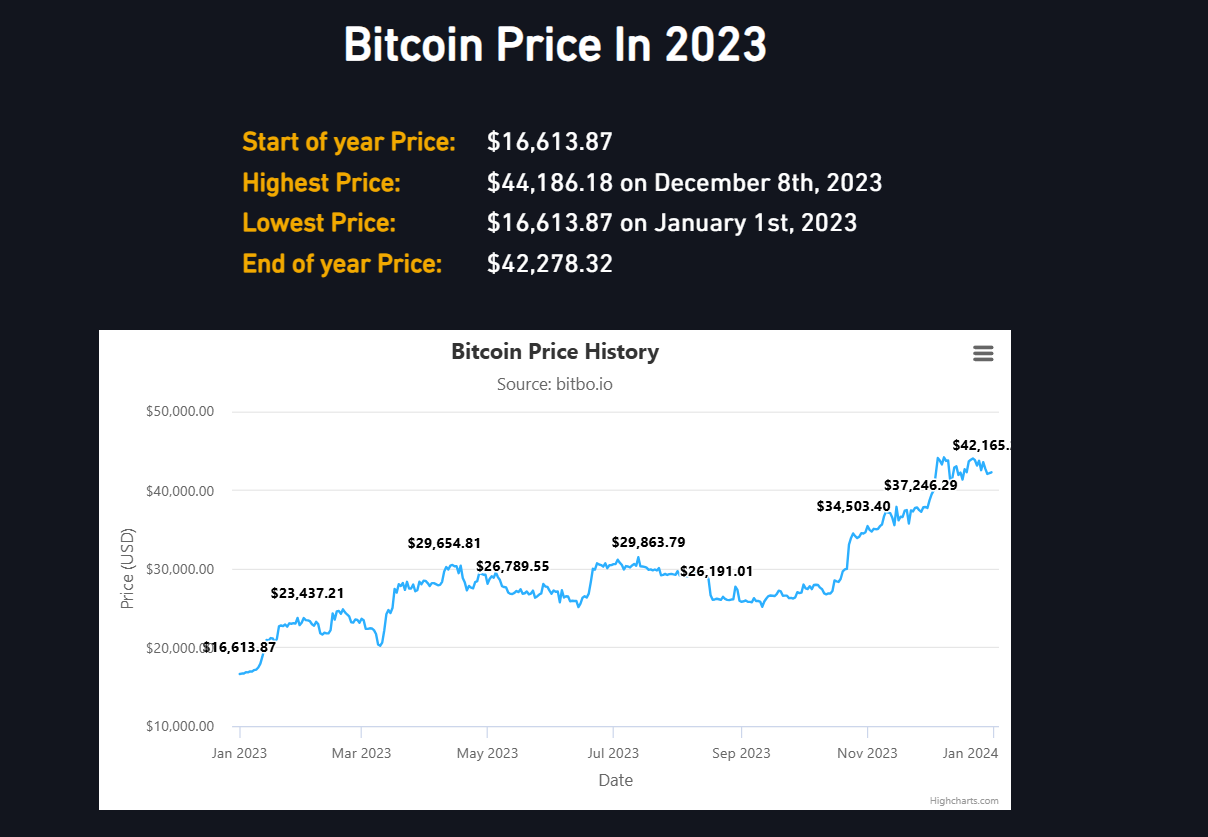 Bitcoin Price in 2023