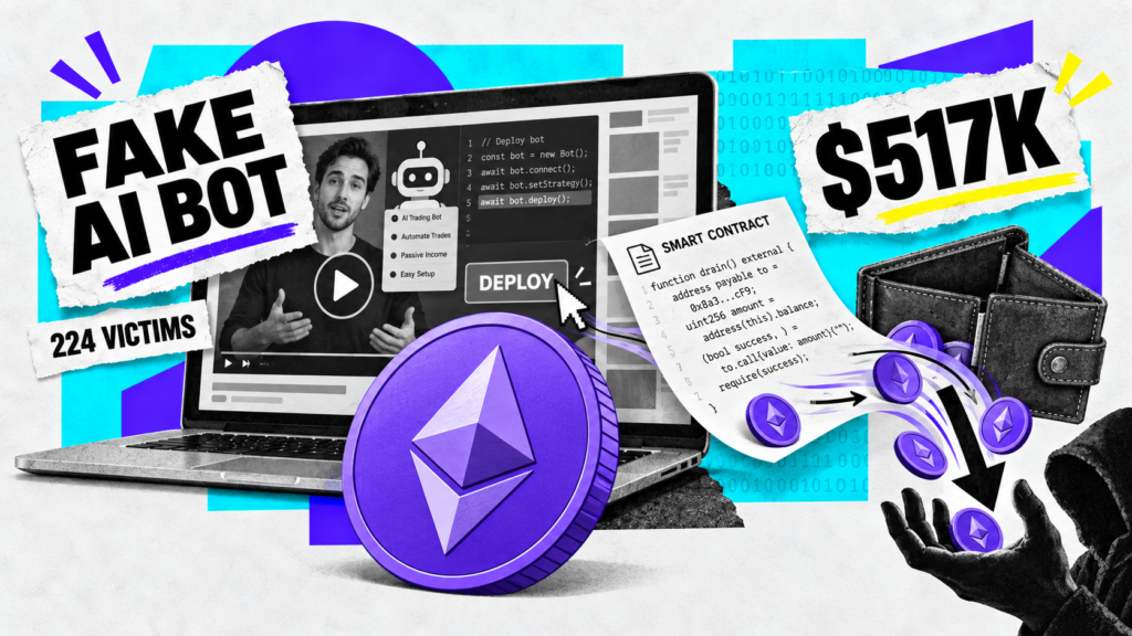 Fake AI Crypto Bot Tutorials Steal $517,000 in ETH From YouTube Users