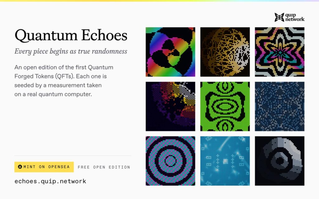 Quip Network Turns Quantum Computers Into Blockchain Randomness Machines With New Ethereum Collection