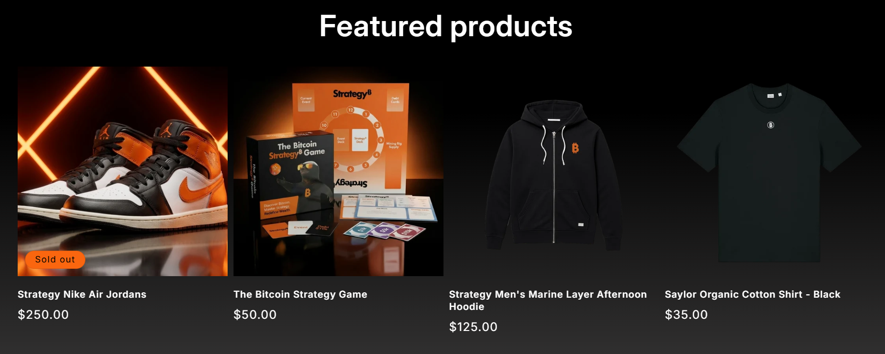 Strategy's btc merch